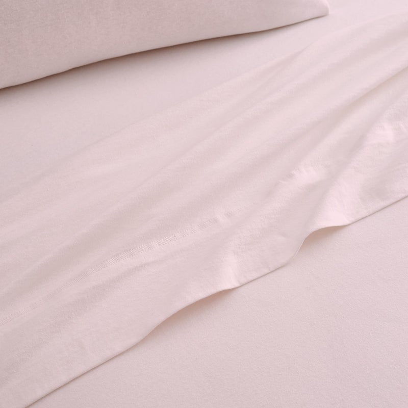 BED INC Road Trip America Jersey Knit Sheet Set - 4 Pieces Queen Cotton Sheets Set - Soft Cozy Stretchy Knit Bed Linen (Blush, Queen) - Image 4